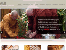 Tablet Screenshot of engagedbuddhists.org.au